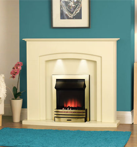 Adam Falmouth Electric Fireplace Suite With Eclipse Electric Fire